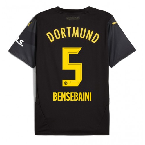 Dres Borussia Dortmund Ramy Bensebaini #5 Gostujuci 2024-25 Kratak Rukav